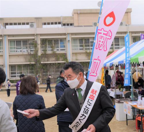 農業祭会場内での啓発の様子2