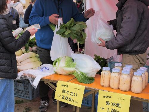農業祭野菜販売