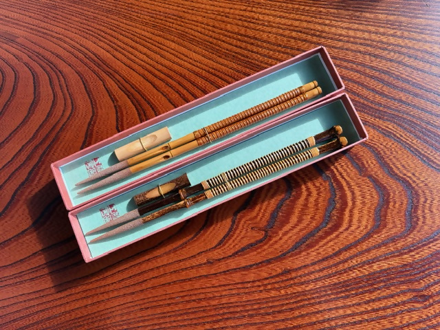 黒竹箸・高野箸ペアセット