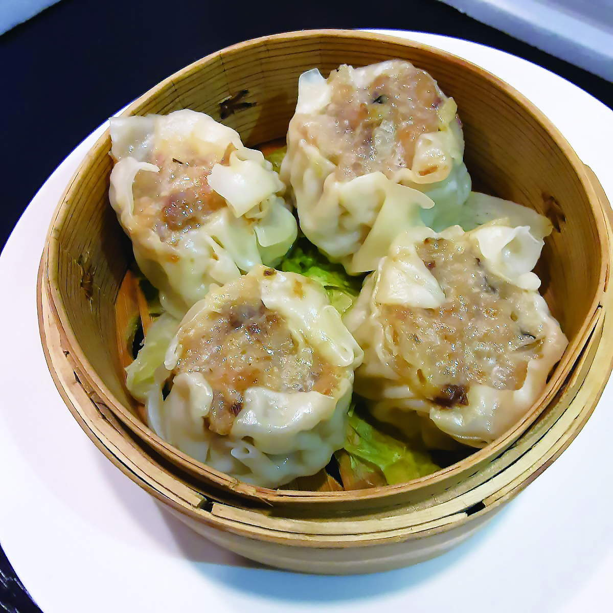 辣王の玉葱入り牛タン焼売