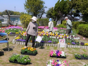 たくさんのお客さんでにぎわうフラワーフェスタ会場