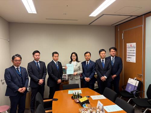 松川参議院議員と面会