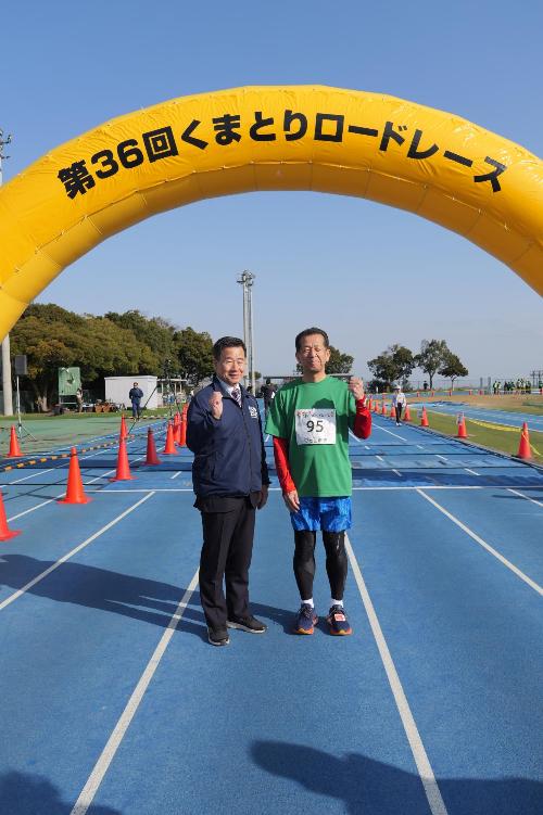 東海村の山田村長との記念撮影