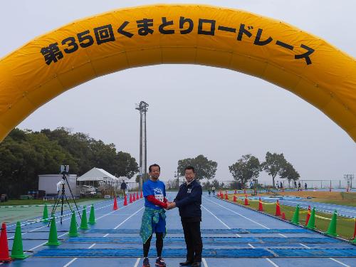 東海村の山田村長との記念撮影