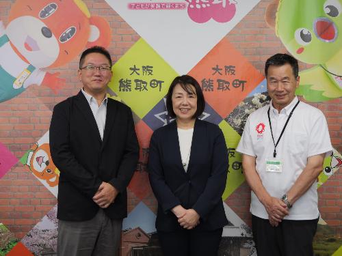 不二製油の2名と藤原町長