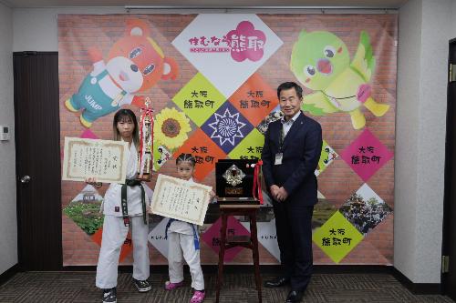 町民スポーツ賞授与式の様子