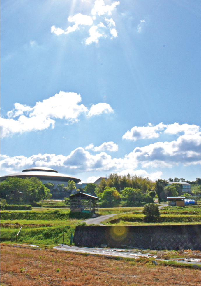 5月のひまわりドームとその周りの風景