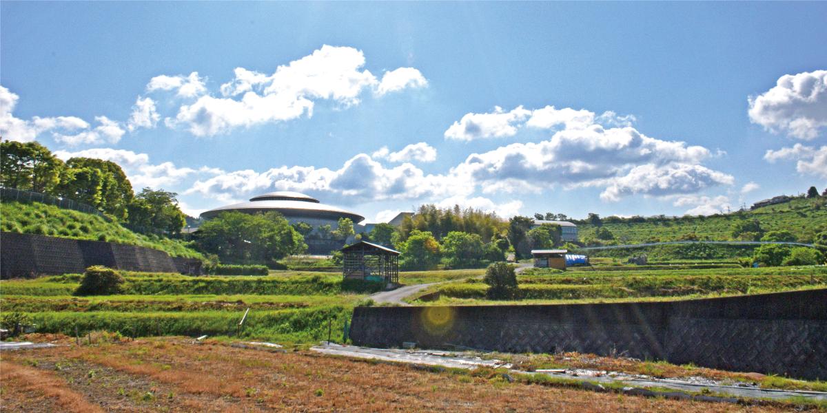 5月のひまわりドームとその周りの風景