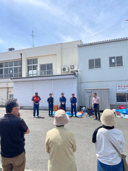野田地区自主防災訓練の様子