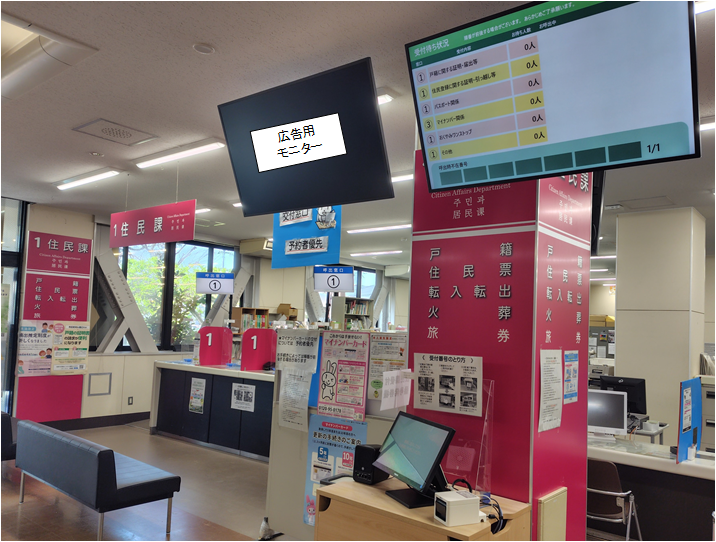 番号札発券機全体写真