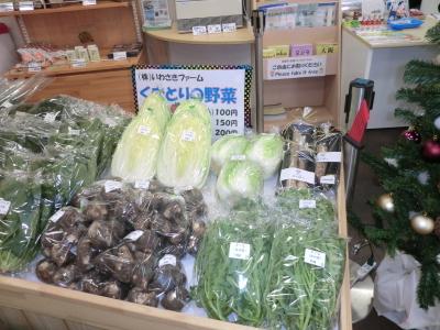 梱包された野菜が並べられている写真