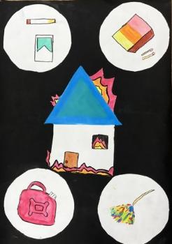 令和8年度防火図画 優秀賞受賞作品1