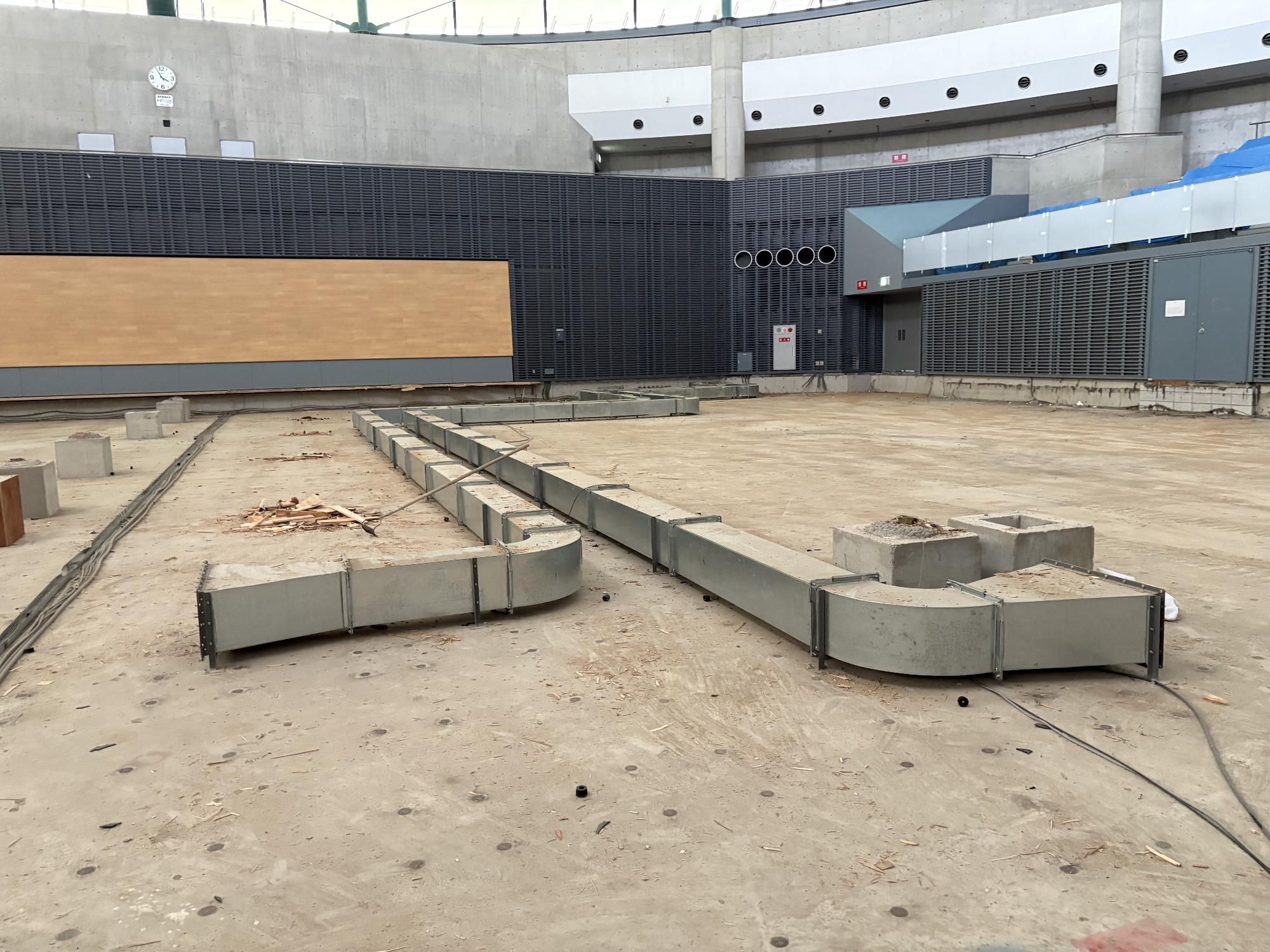 床撤去時のメインアリーナ